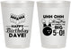 Personalized Birthday 8 oz Frosted Cups - 50th Bowing | 20071