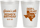 Personalized Birthday 8 oz Frosted Cups - 30th Redneck Texas | 20072