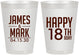 Personalized Birthday 8 oz Frosted Cups - 18th | 20074