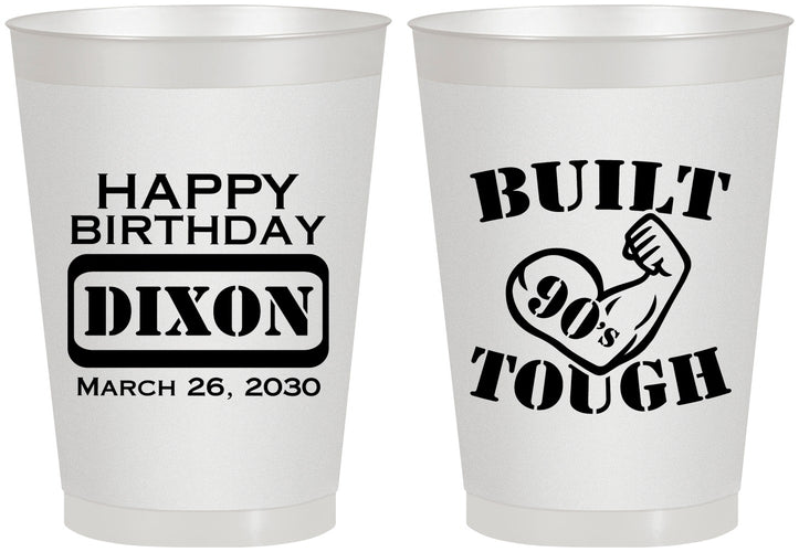 Personalized Birthday 8 oz Frosted Cups - Built Tough | 20078