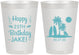 Personalized Birthday 8 oz Frosted Cups - 25th Beach | 20079