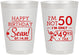 Personalized Birthday 8 oz Frosted Cups - 50th | 20080