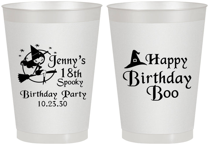 Personalized Birthday 8 oz Frosted Cups - 18th Halloween | 20081