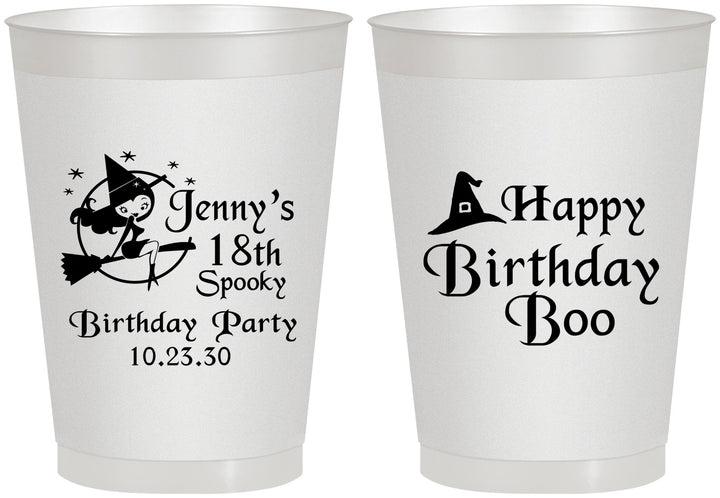 Personalized Birthday 8 oz Frosted Cups - 18th Halloween | 20081