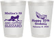Personalized Birthday 8 oz Frosted Cups - 20th Mardi Gras | 20084