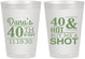 Personalized Birthday 8 oz Frosted Cups - 40th | 20086