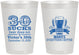 Personalized Birthday 8 oz Frosted Cups - 30th Sucks | 20097