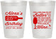 Personalized Birthday 8 oz Frosted Cups - 25th Wine | 20099