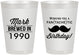 Personalized Birthday 8 oz Frosted Cups - 40th | 20119