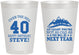 Personalized Birthday 8 oz Frosted Cups - 40th Over The Hill | 20123