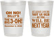Personalized Birthday 8 oz Frosted Cups - 30th Big 3 Oh | 20125