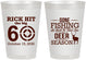 Personalized Birthday 8 oz Frosted Cups - 60th Gone Fishing | 20126