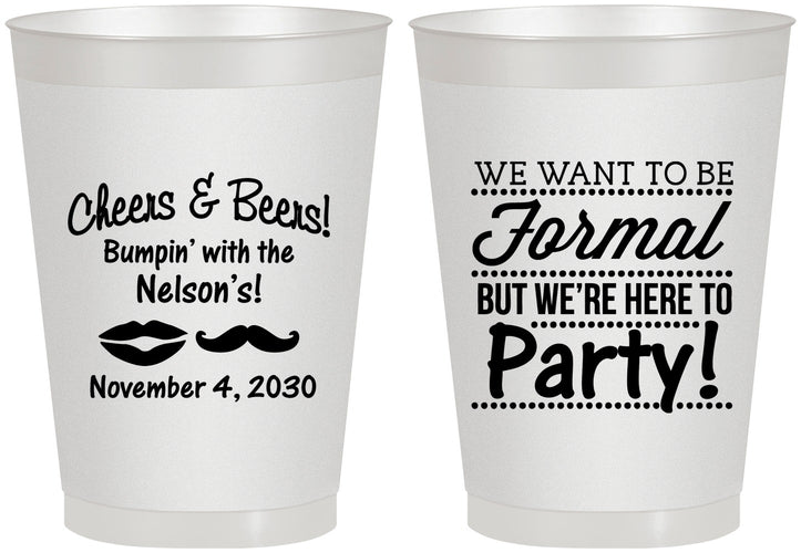 Personalized Birthday 8 oz Frosted Cups - Cheers Beers Formal | 20133