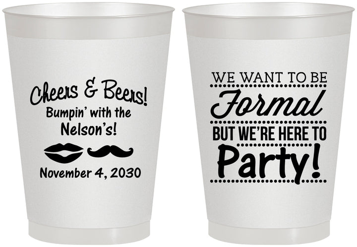 Personalized Birthday 8 oz Frosted Cups - Cheers Beers Formal | 20133
