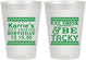 Personalized Birthday 8 oz Frosted Cups - Christmas Eat Drink Tacky | 20137