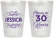 Personalized Birthday 8 oz Frosted Cups - Cheers To 30 Years | 20142