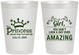 Personalized Birthday 8 oz Frosted Cups - 40th Princess | 20152