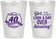 Personalized Birthday 8 oz Frosted Cups - 40th | 20153