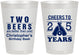 Personalized Birthday 8 oz Frosted Cups - Cheers To 25 Years | 20163