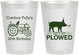 Personalized Birthday 8 oz Frosted Cups - 30th Get Plowed | 20166