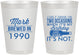 Personalized Birthday 8 oz Frosted Cups - 40th | 20171