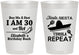 Personalized Birthday 8 oz Frosted Cups - 30th Fiesta Siesta Tequila | 20177