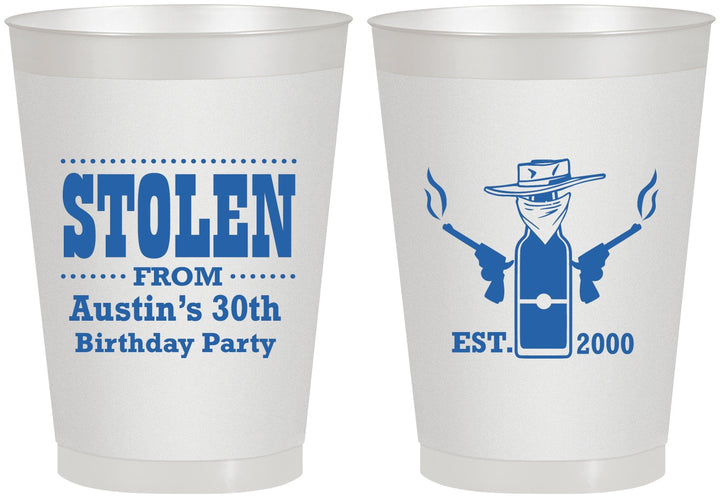 Personalized Birthday 8 oz Frosted Cups - 30th | 20194