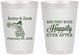 Personalized Wedding 8 oz Frosted Cups - Happily Ever After Tractor | 202