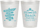 Personalized Birthday 8 oz Frosted Cups - 65th Beach | 20210