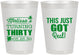 Personalized Birthday 8 oz Frosted Cups - 30th | 20213