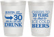 Personalized Birthday 8 oz Frosted Cups - Cheers To 30 Years | 20219