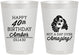 Personalized Birthday 8 oz Frosted Cups - 40th | 20222