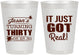 Personalized Birthday 8 oz Frosted Cups - 30th | 20235