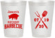 Personalized Birthday 8 oz Frosted Cups - Barbeque Bbq | 20253