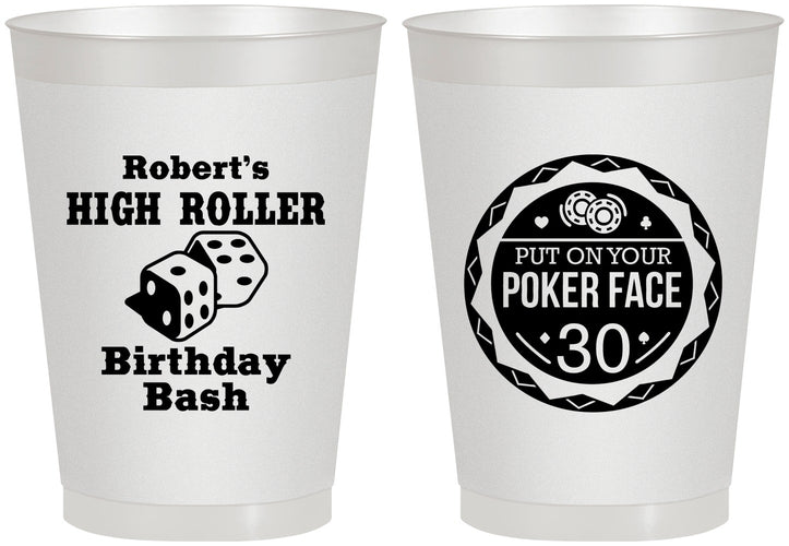 Personalized Birthday 8 oz Frosted Cups - 30th Las Vegas | 20262