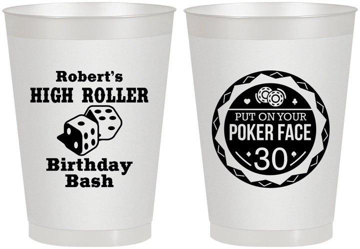 Personalized Birthday 8 oz Frosted Cups - 30th Las Vegas | 20262