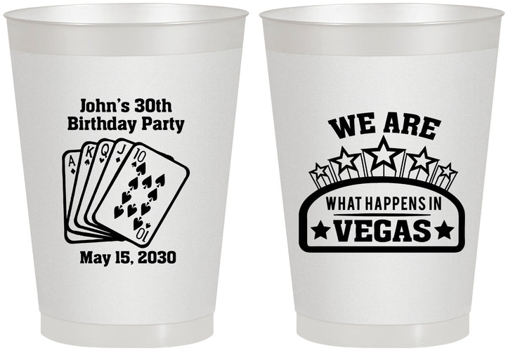 Personalized Birthday 8 oz Frosted Cups - 20th Las Vegas | 20263