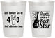 Personalized Birthday 8 oz Frosted Cups - 40th Rock Star | 20266