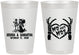 Personalized Wedding 8 oz Frosted Cups - Mr And Mrs Skeleton | 204