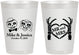 Personalized Wedding 8 oz Frosted Cups - Mr And Mrs Halloween | 206