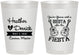 Personalized Wedding 8 oz Frosted Cups - Siesta Fiesta Mexico | 207