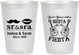 Personalized Wedding 8 oz Frosted Cups - Siesta Fiesta Sr Sra | 208