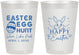 Personalized Easter 8 oz Frosted Cups - Egg Hunt Bunny | 210005