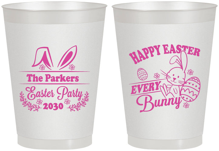 Personalized Easter 8 oz Frosted Cups - Bunny Eggs | 210019