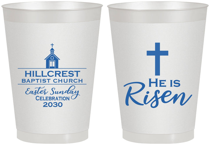 Personalized Easter 8 oz Frosted Cups - Easter Sunday | 210021