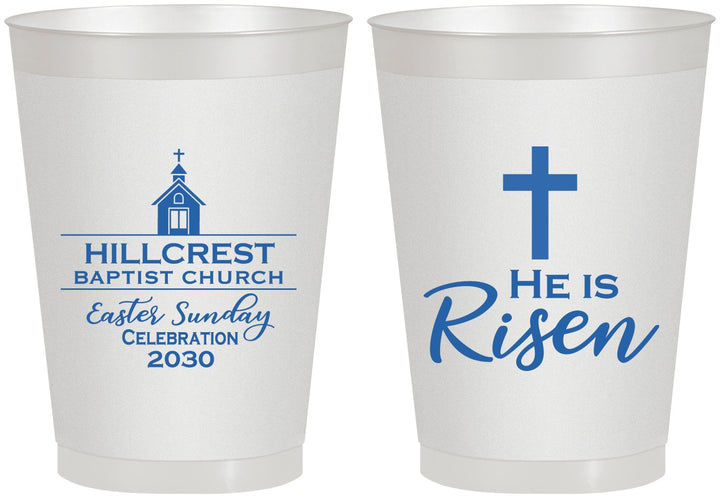 Personalized Easter 8 oz Frosted Cups - Easter Sunday | 210021