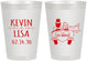Personalized Wedding 8 oz Frosted Cups - Just Married | 212