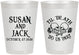 Personalized Wedding 8 oz Frosted Cups - Til Death Do Us Part | 213