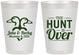 Personalized Wedding 8 oz Frosted Cups - The Hunt Is Over Duck | 217