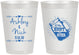 Personalized Wedding 8 oz Frosted Cups - The Hunt Is Over Mason Jar | 218